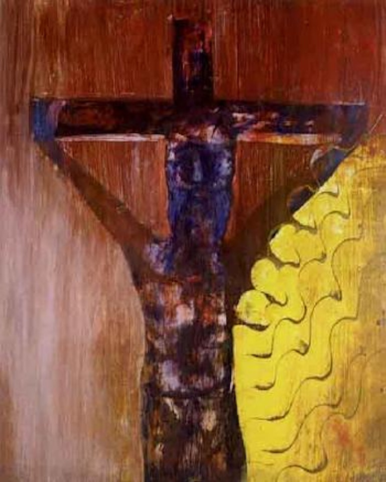 Yellow cross by Sidney Nolan