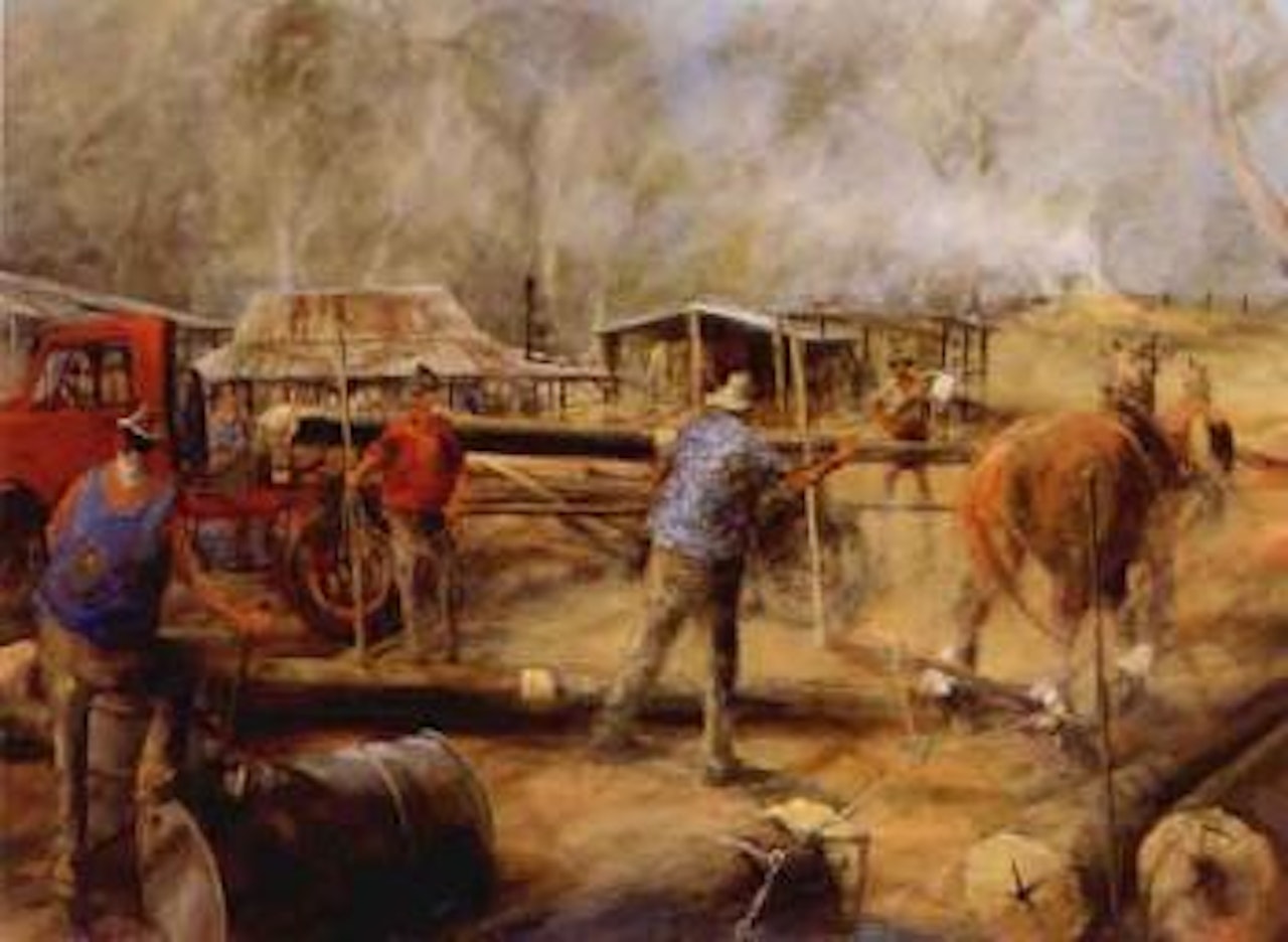 Smith's sawmill by Hugh Sawrey