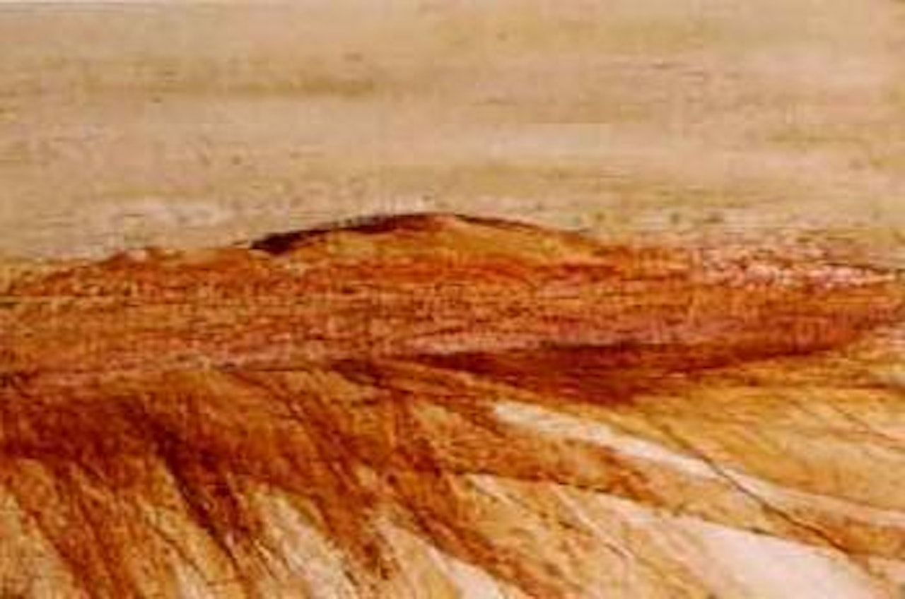 Central Australian landscape by Sidney Nolan