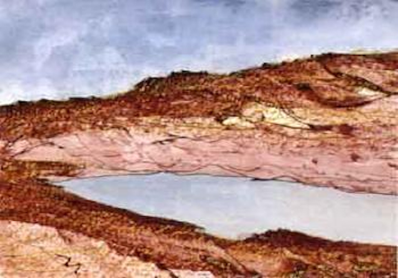 Blue lake by Sidney Nolan