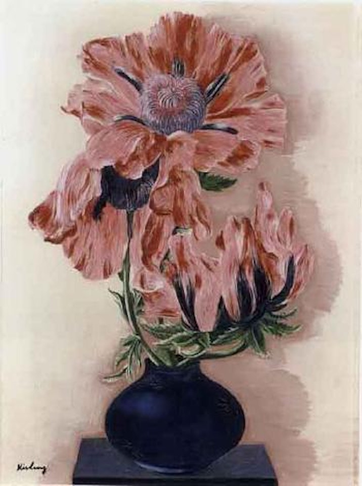 Vase d'anemones by Moïse Kisling