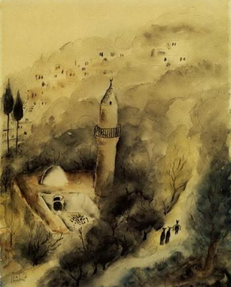 On the road to Zefat by Reuven Rubin