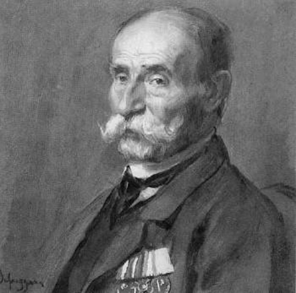 Portrait of war veteran by Franz von Defregger