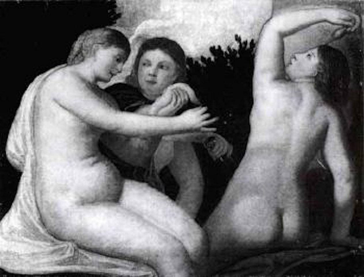 The three Fates by Jacopo Palma il Giovane