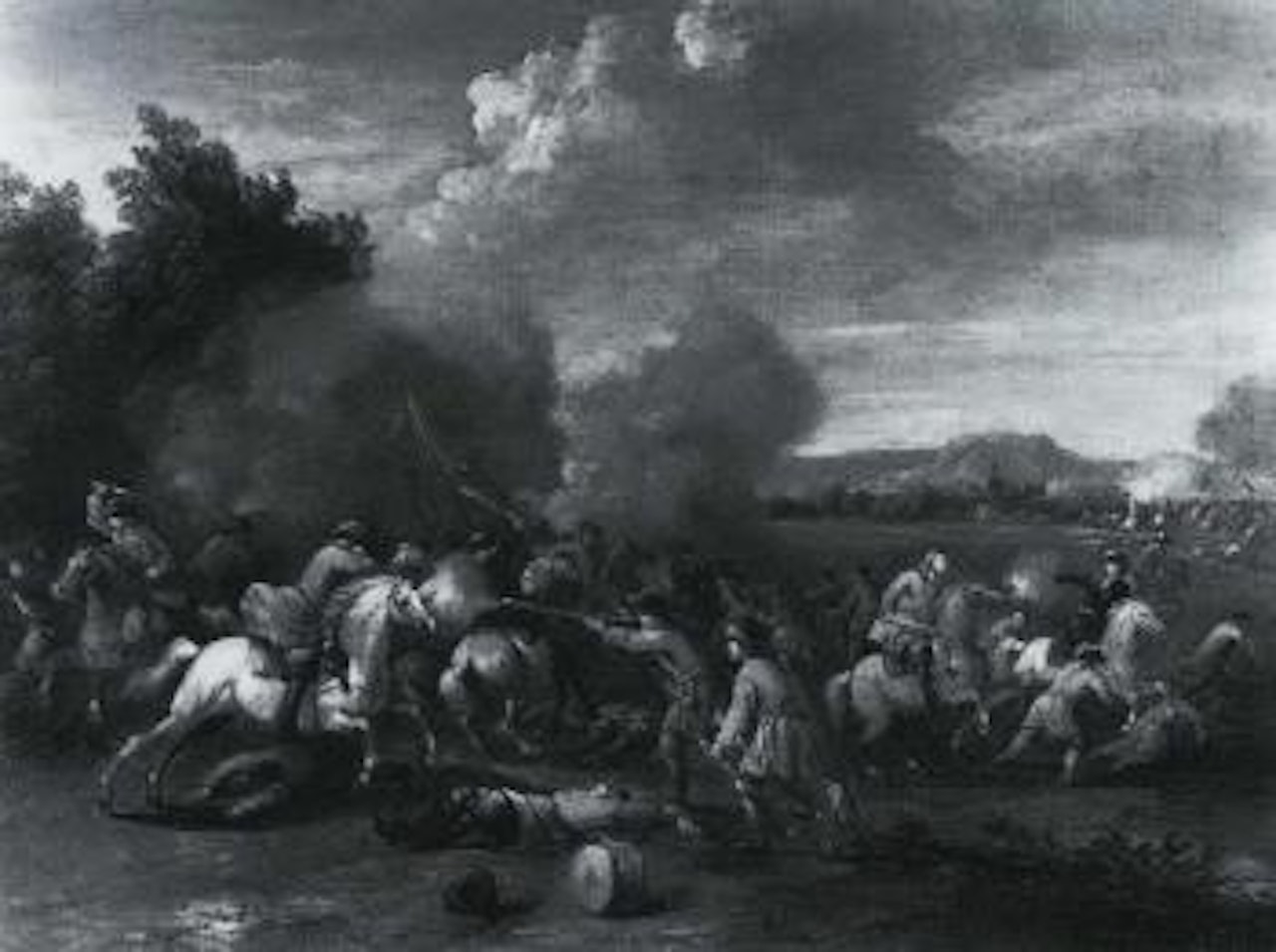 Battle scenes by Dutch School