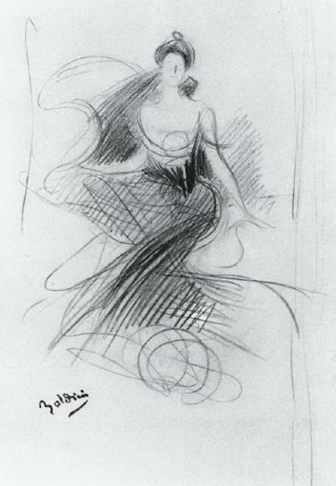 Study for portrait of Signora X by Giovanni Boldini