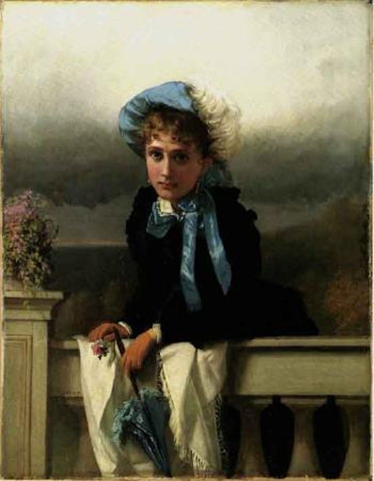 Waiting for her suitor by John George Brown