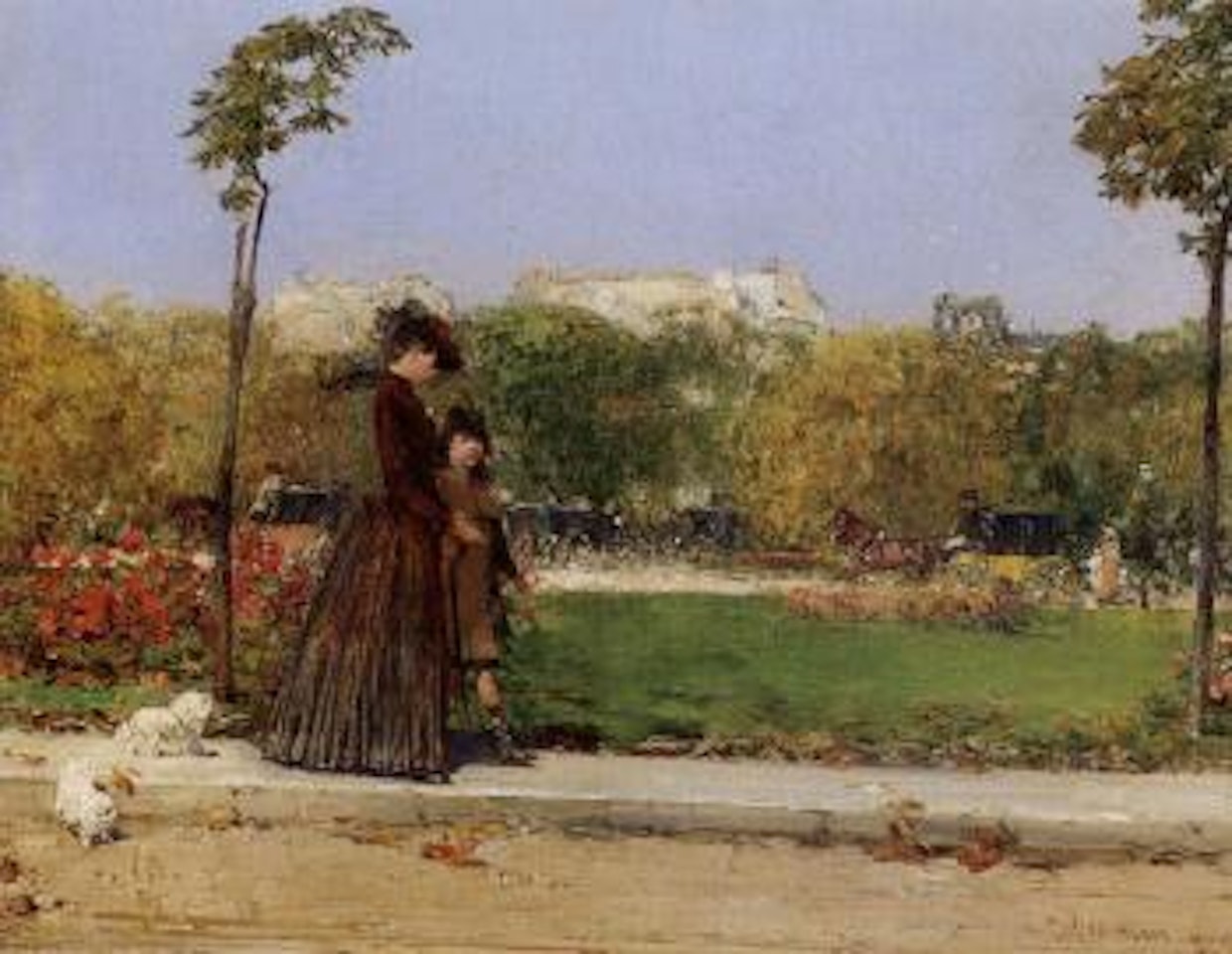 Dans le parc, Paris by Childe Hassam