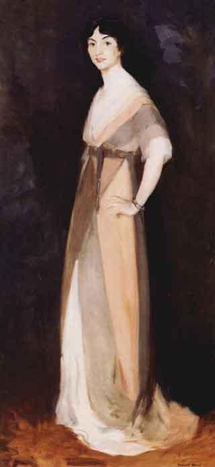 Girl in rose and gray, Miss Carmel White by Robert Henri