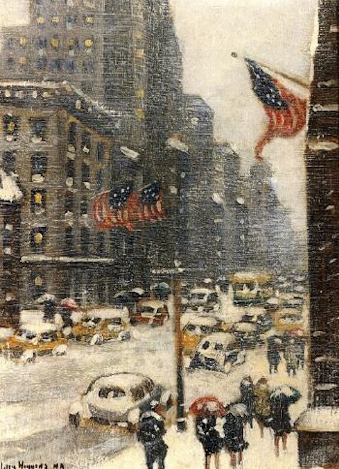 Fifth Avenue blizzard by Guy Carleton Wiggins