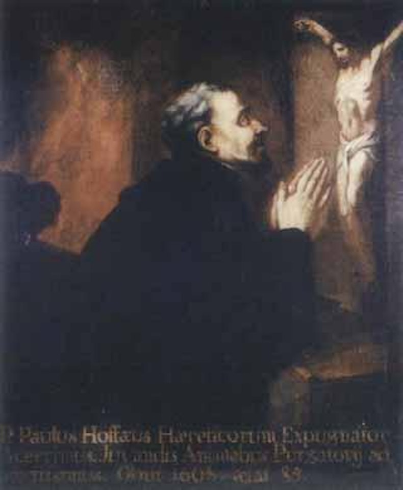 Christ Crucified with Paul and with Ferdinand Acatius by Jusepe de Ribera