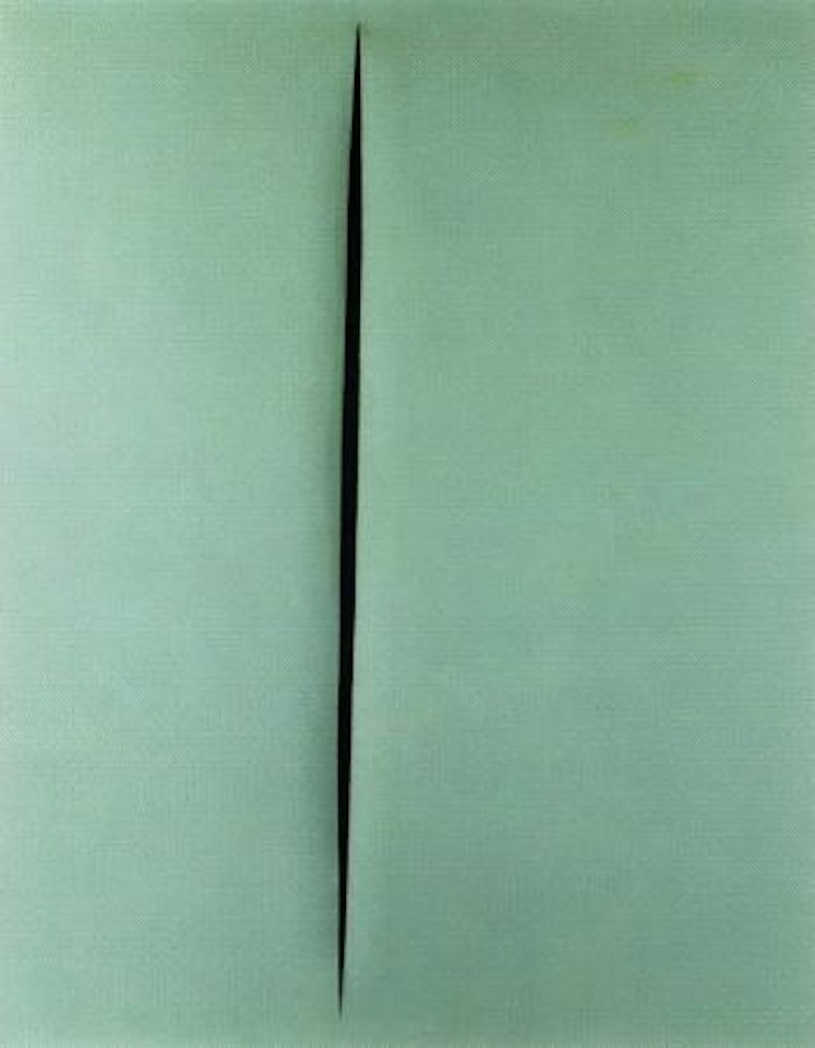 Concetto Spaziale, Attesa by Lucio Fontana