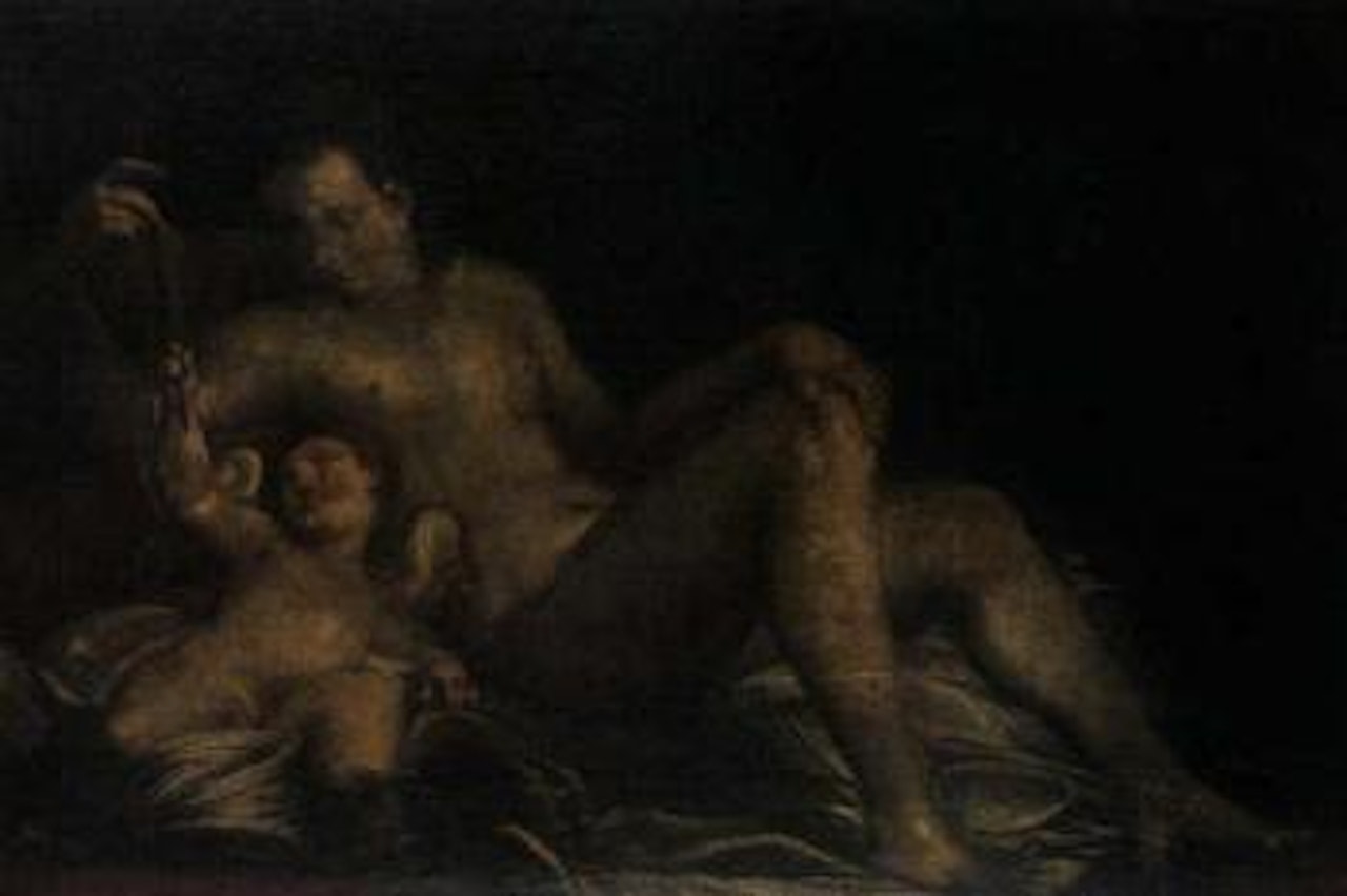Venus and Cupid by Luca Cambiaso