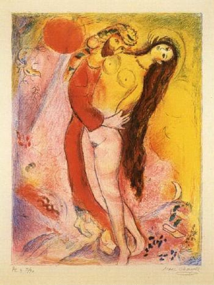 Four tales from the Arabian Nights. Plate 4 by Marc Chagall
