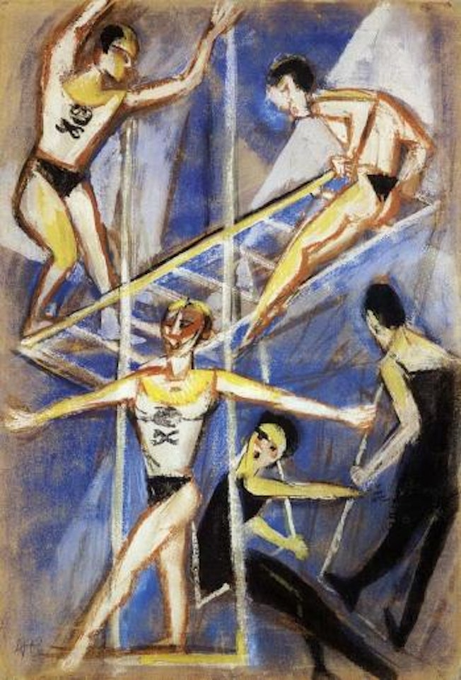 Trapeze artistes by Max Pechstein