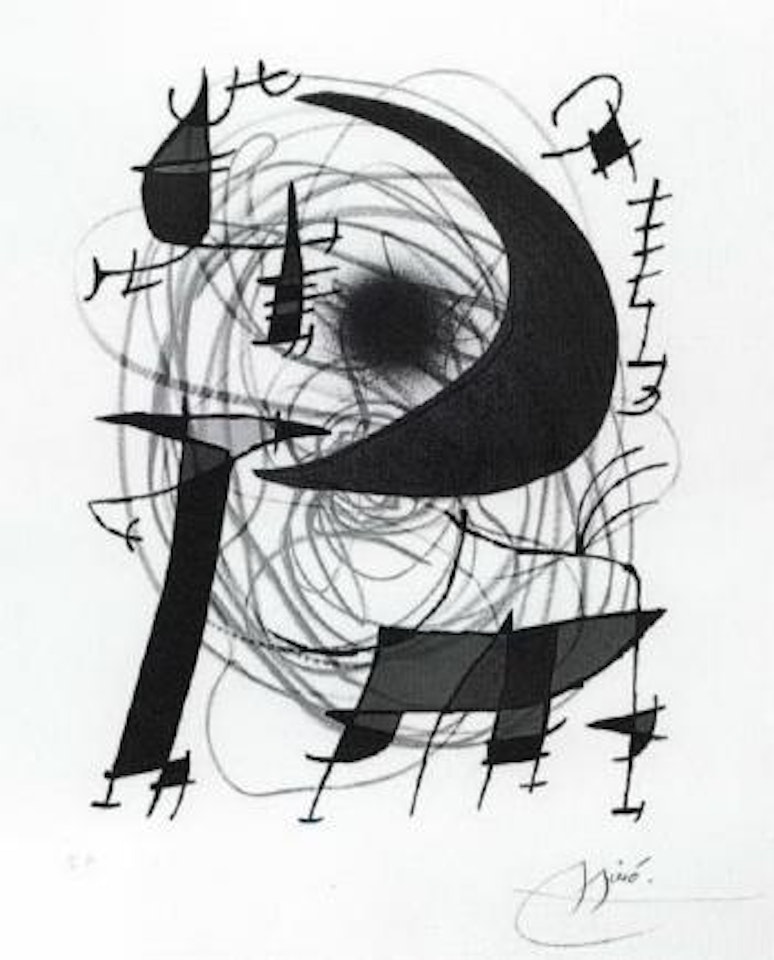 Miro the lithograph I by Joan Miró