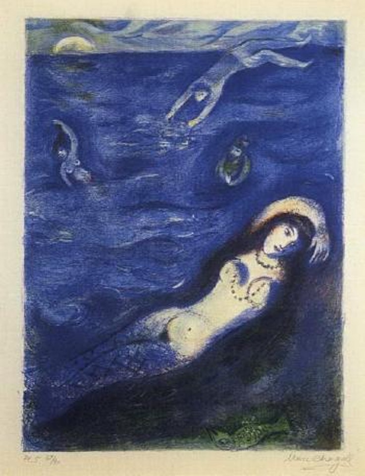 Four tales from the Arabian Nights. Plate 5 by Marc Chagall
