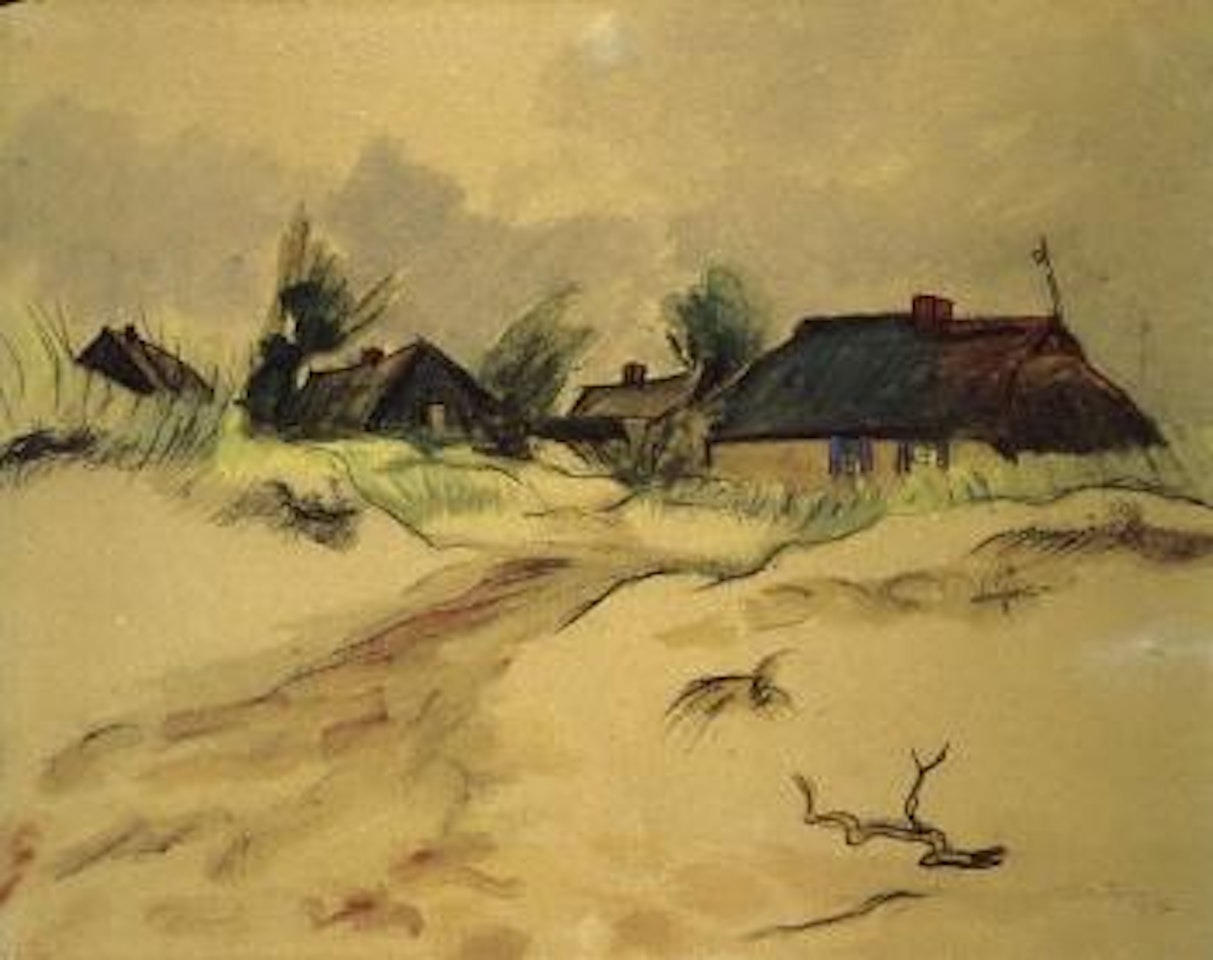 In the dunes, Rowe by Max Pechstein