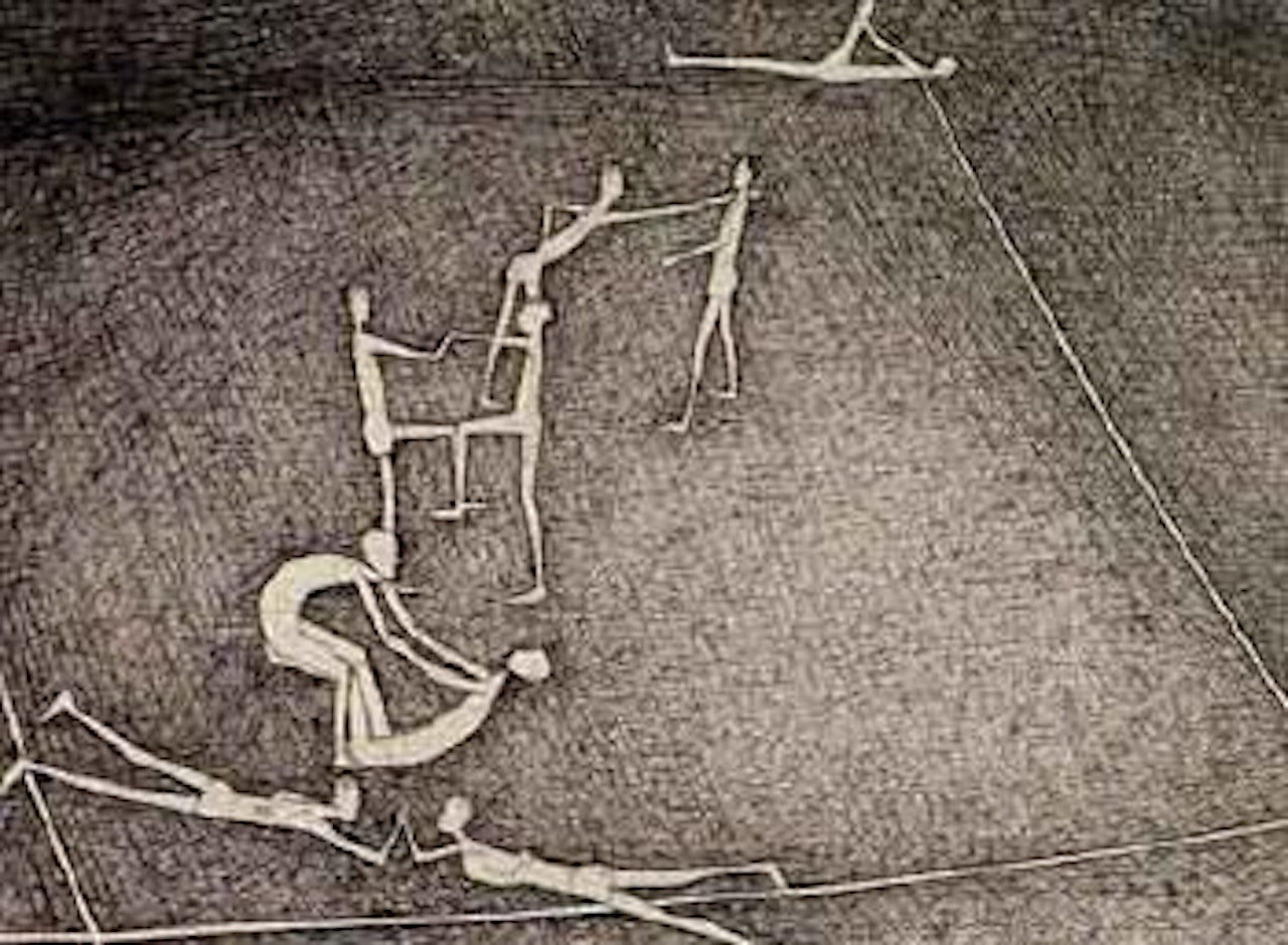 Study for four pairs and single by John Brack