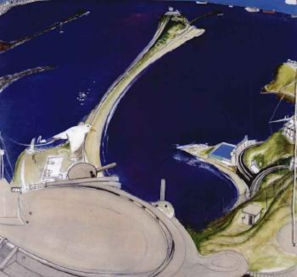 Nobbys Head and the entrance to Newcastle by Brett Whiteley