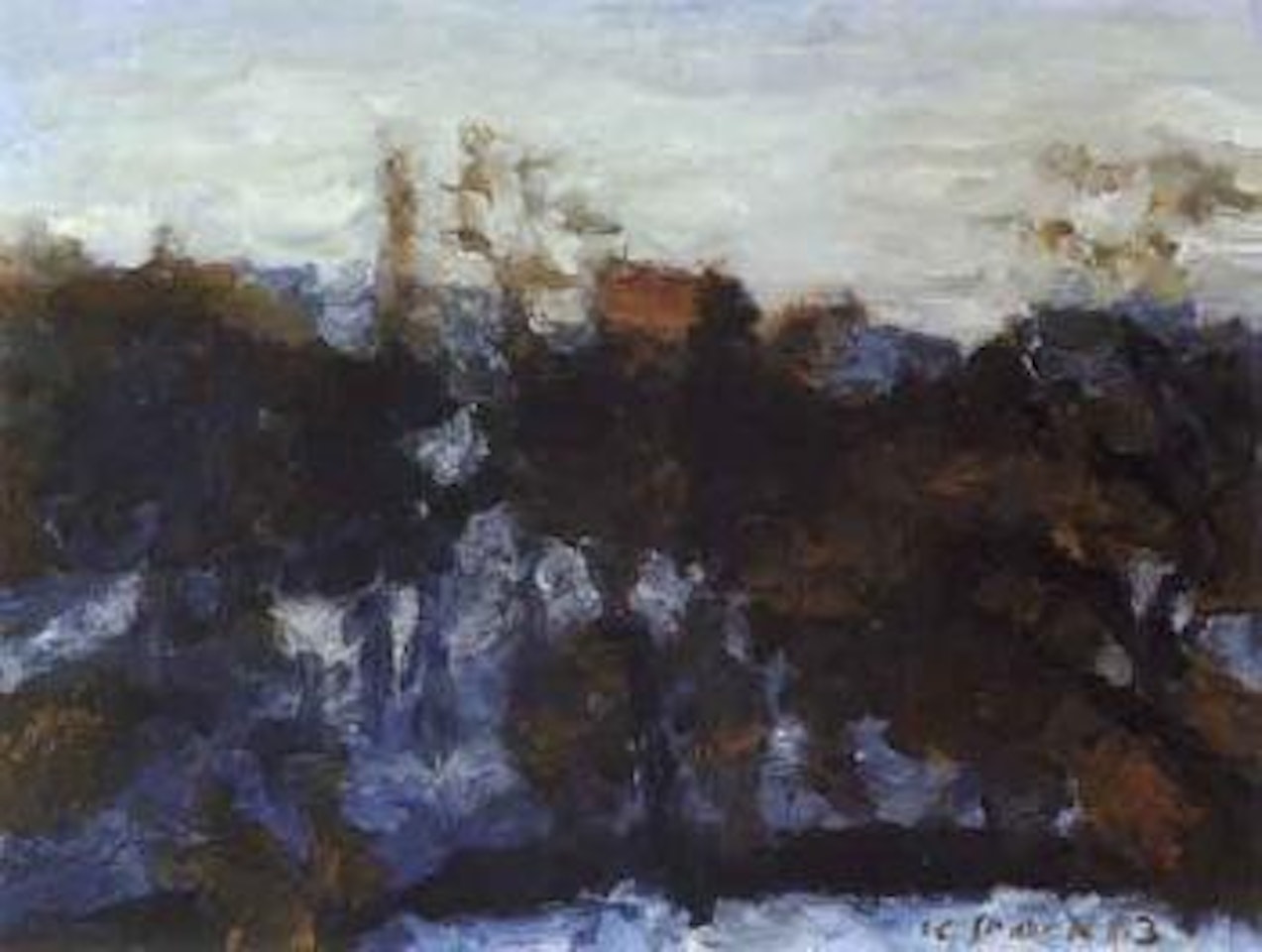 Blue landscape by Karl Stark