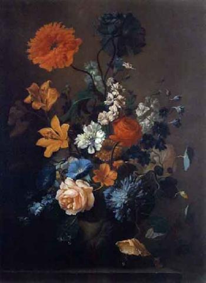 Still life with flowers by Franz Werner von Tamm