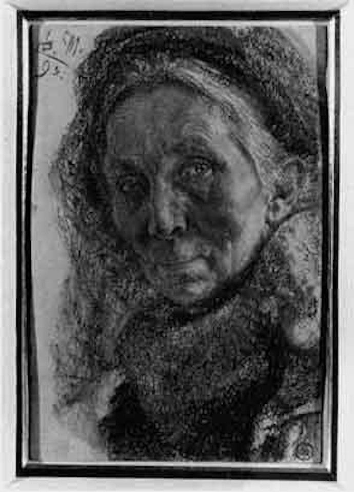 Portrait of elderly woman by Adolph Menzel