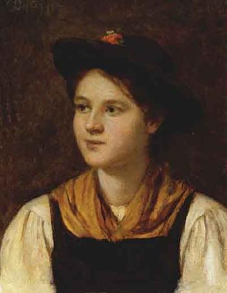 Country girl by Franz von Defregger