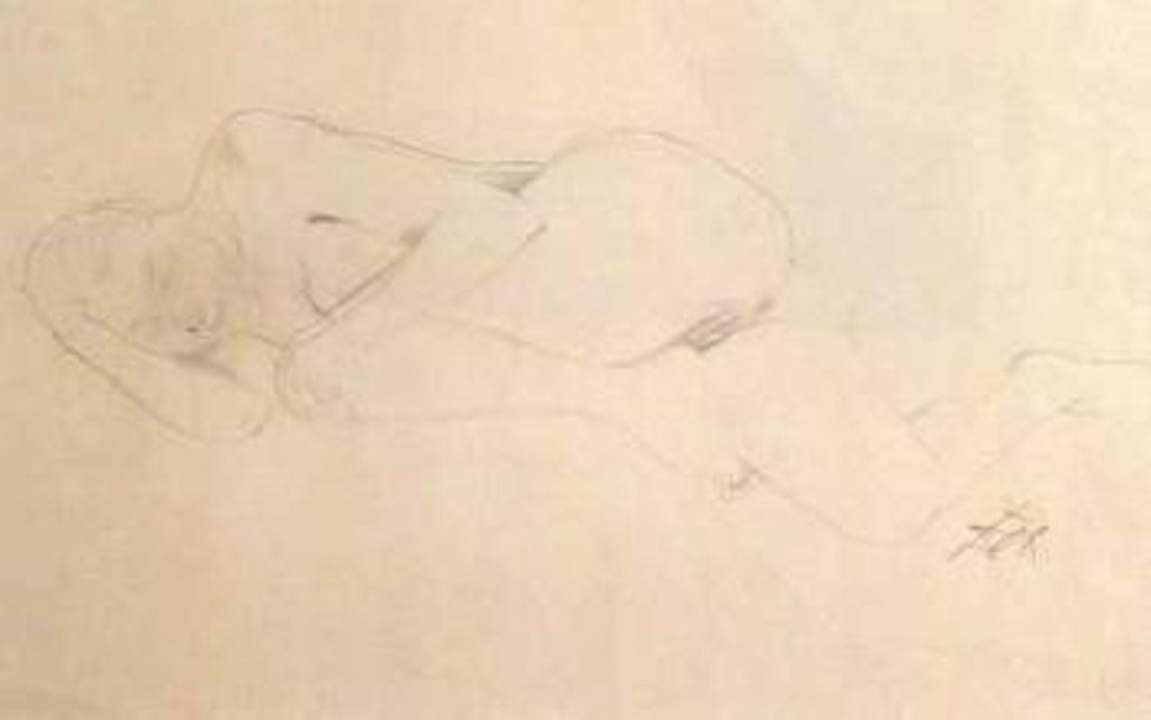 Irmgard reclining by Otto Dix