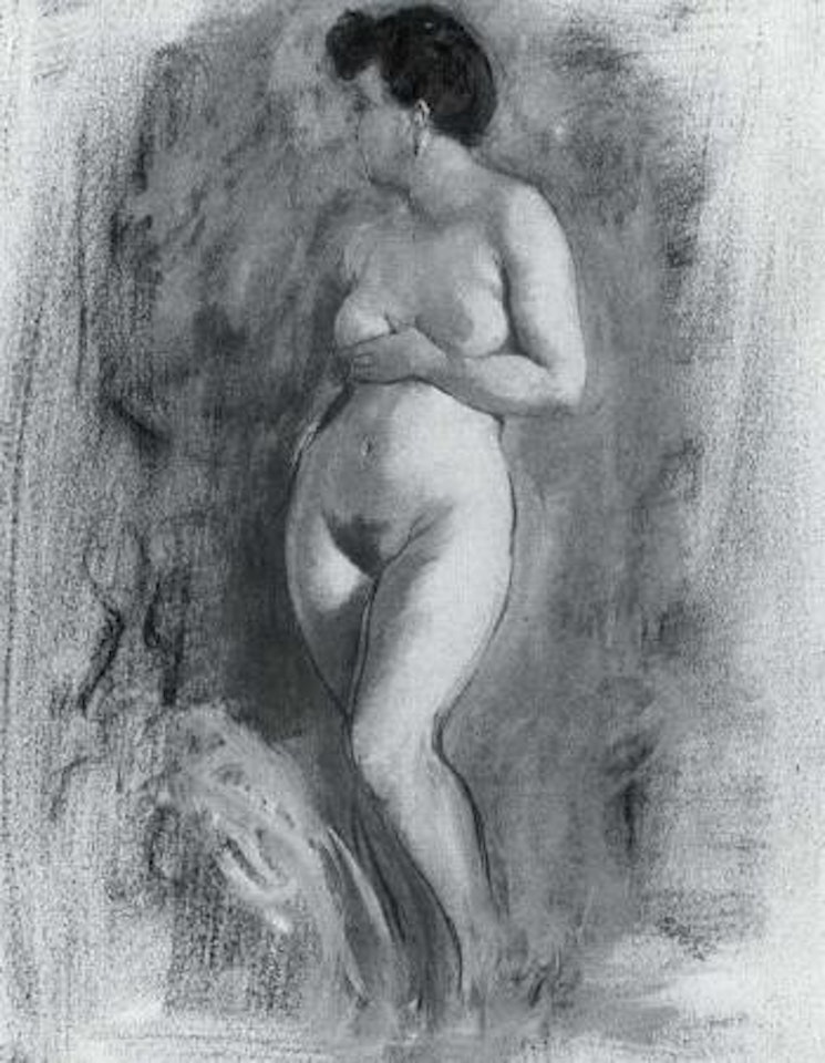 Standing nude by George Grosz