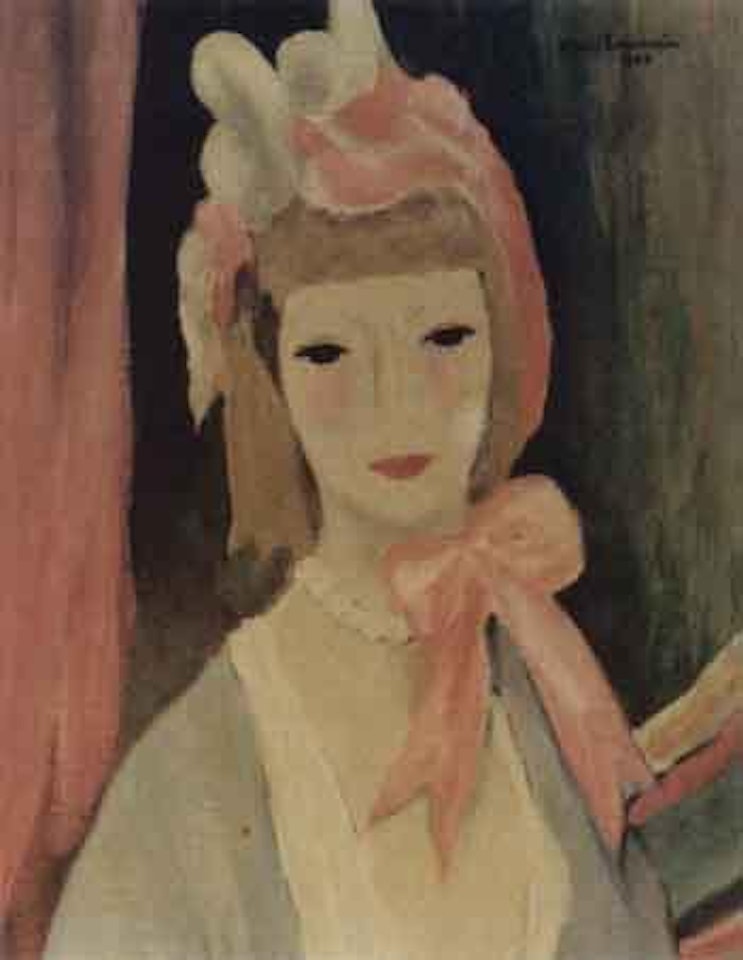 Portrait of woman by Marie Laurencin