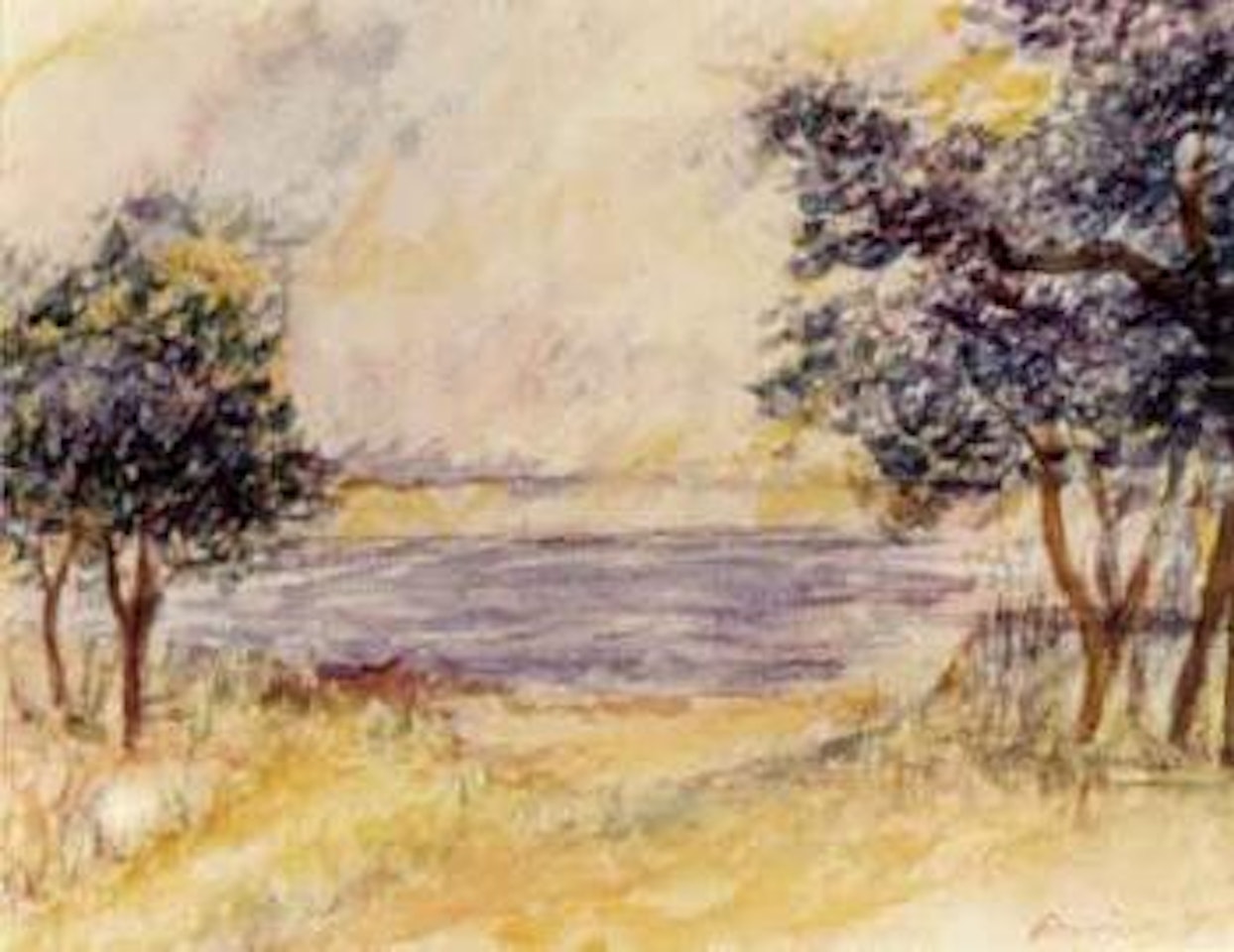 River scene by Pierre-Auguste Renoir