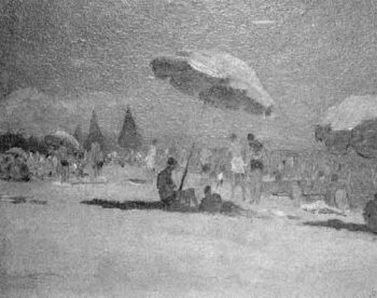 Beach scene by Edward Seago