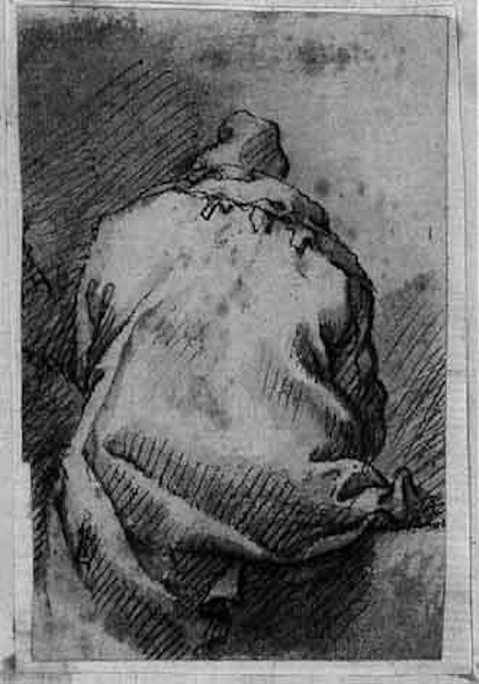 Seated man seen from behind by Salvator Rosa