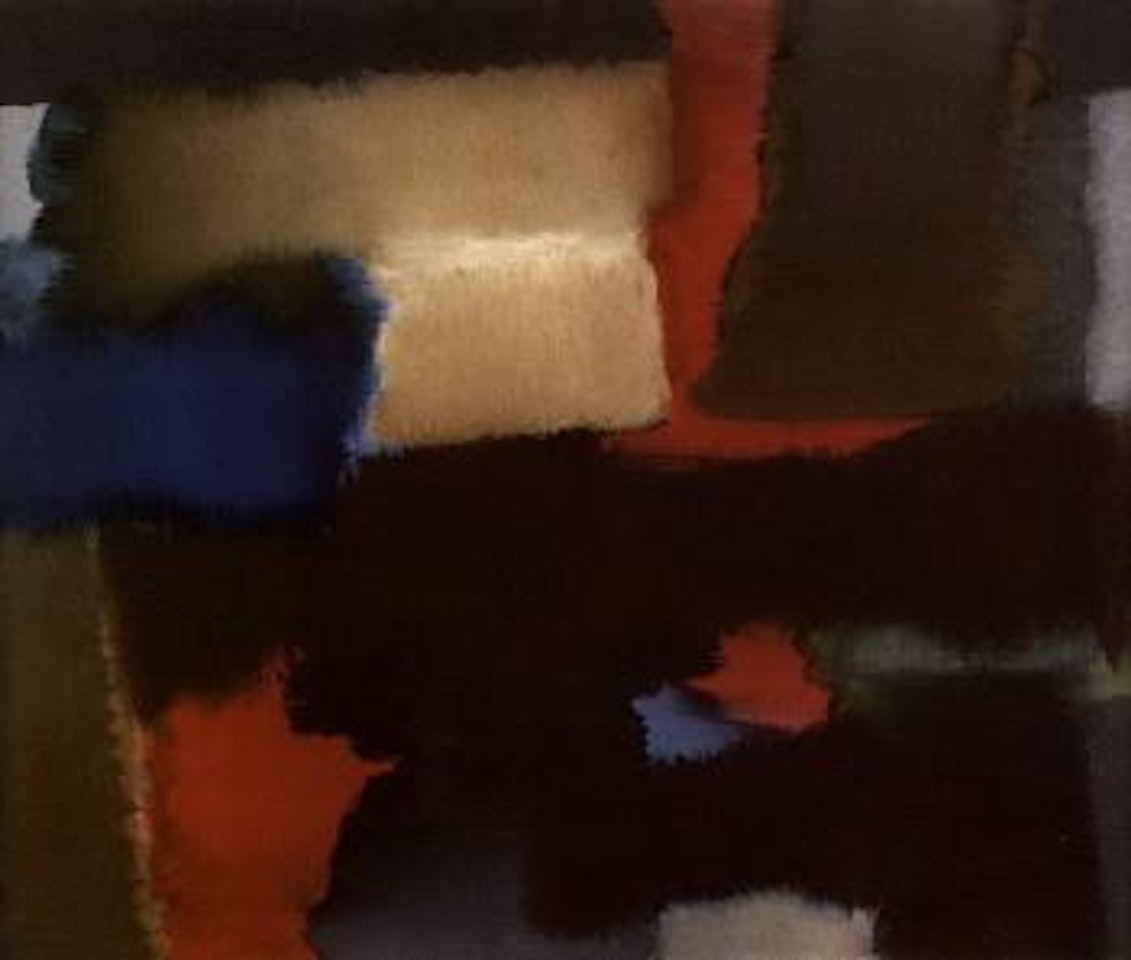 Blue and red by Fritz Winter