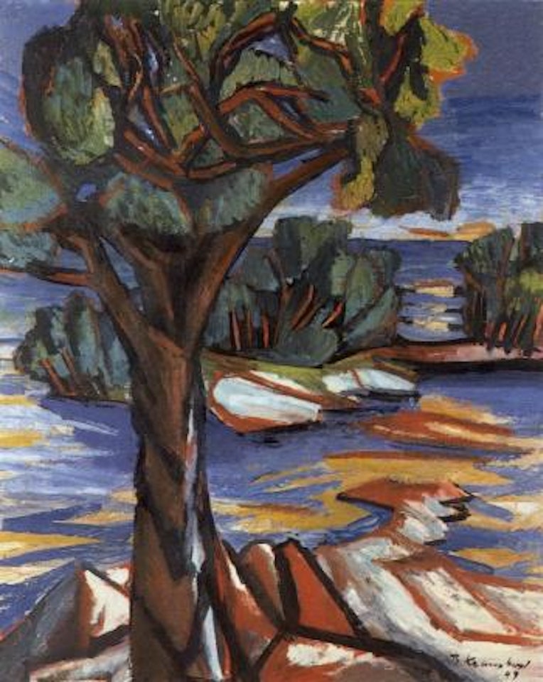 Lakeside trees by Bruno Krauskopf