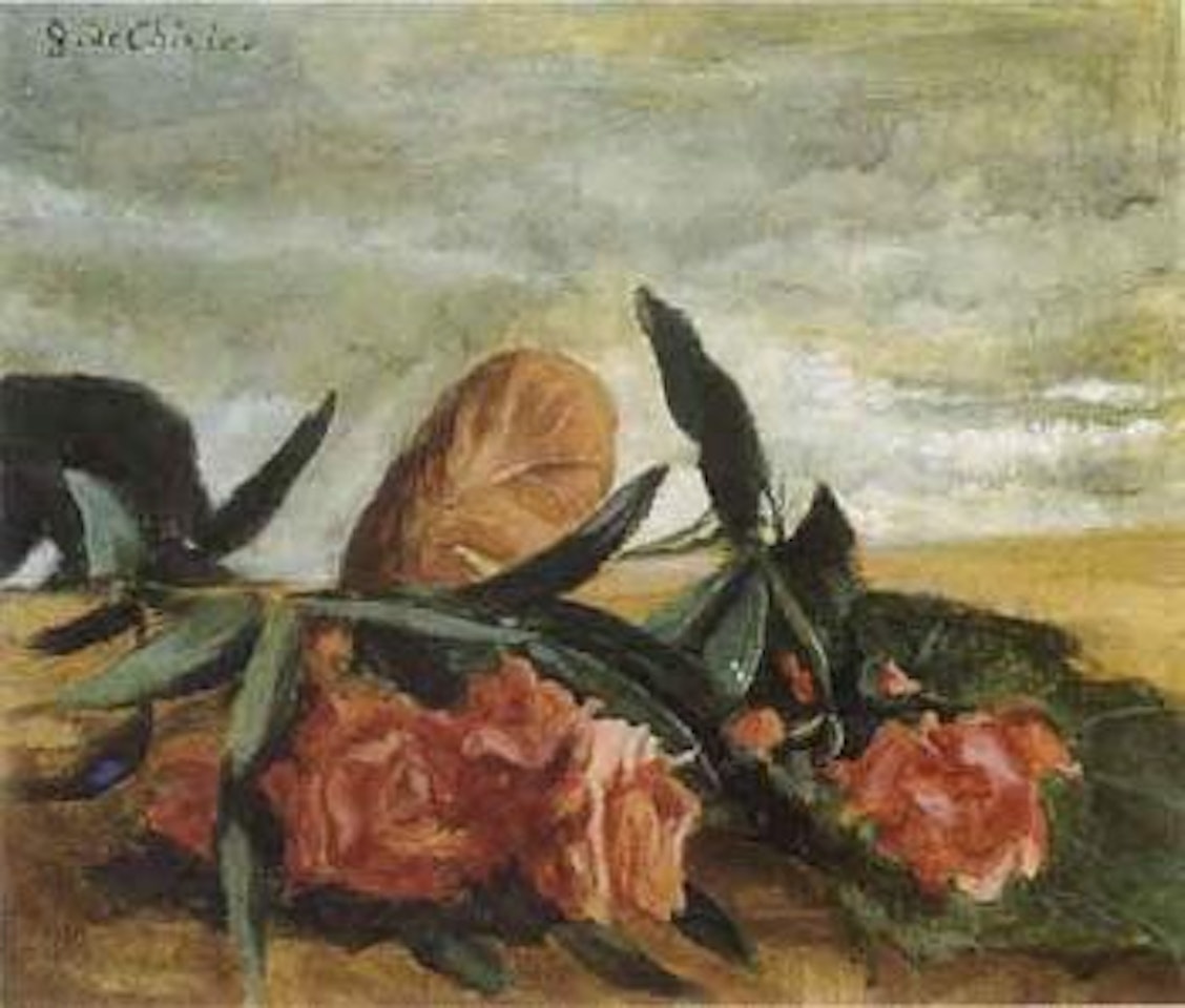 Natura morta con rose by Giorgio de Chirico