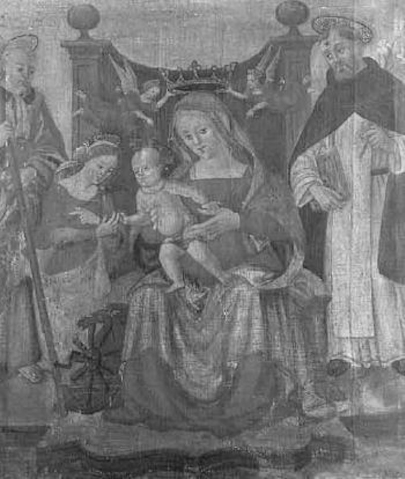 Mary with Infant Jesus and Saints by German School