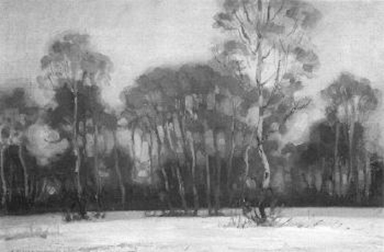 Aspens in winter by Ernest Martin Hennings