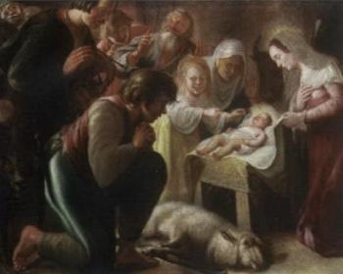 Adoration of Shepherds by Attributed to Rembrandt Harmensz van Rijn
