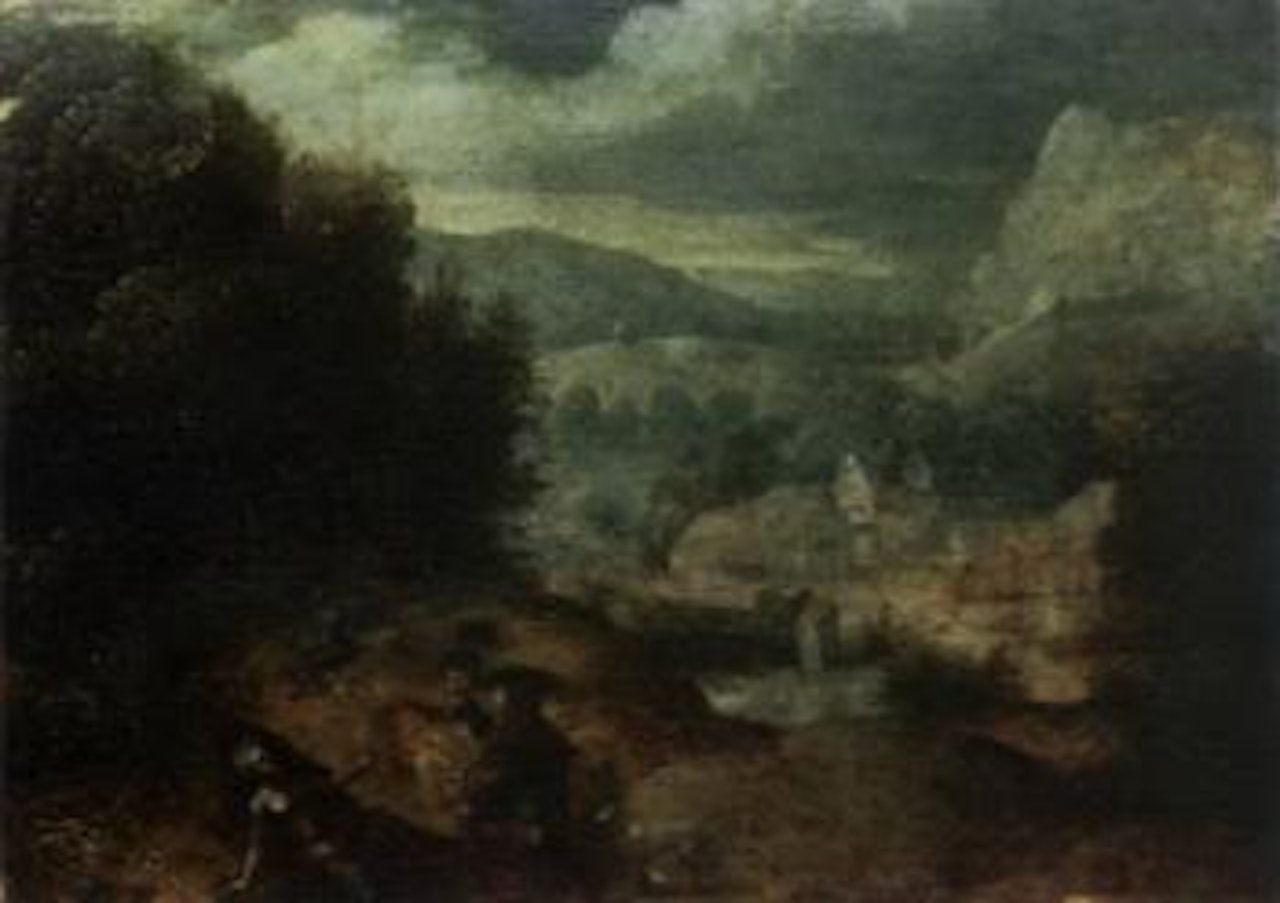 Mythological scene, possibly Cephalus and Procris by Herri met de Bles