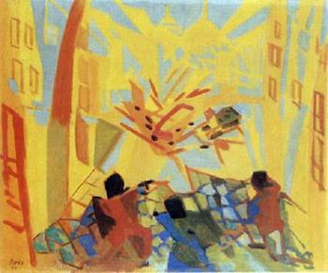 La barricade by Francisco Bores