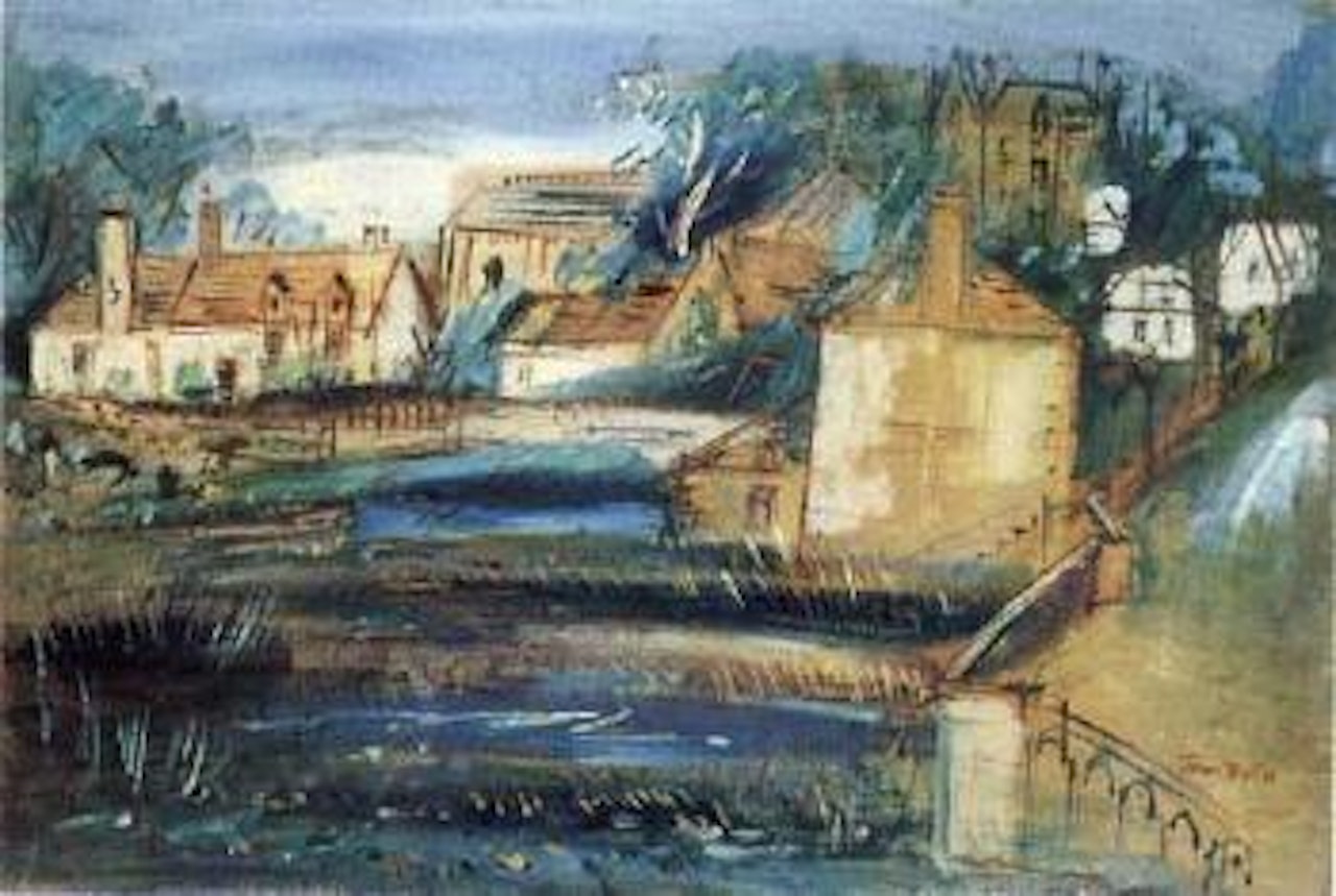 Paysage a la ferme by Jean Dufy