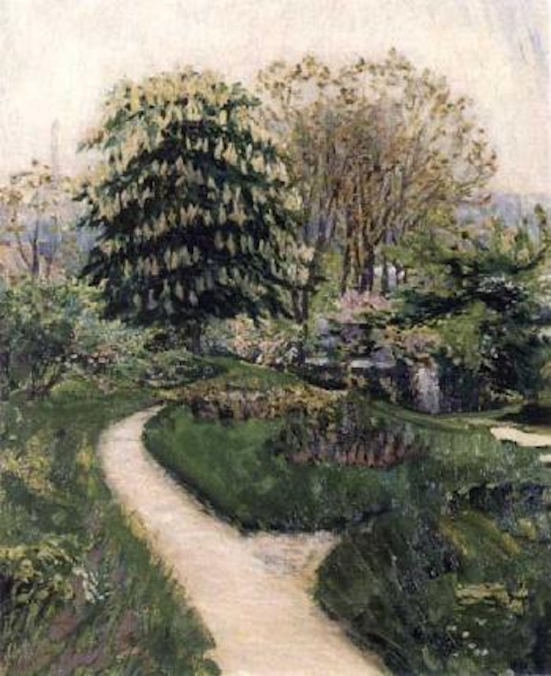 Vue du jardin de chez les Kupka, a Puteaux by Frantisek Kupka