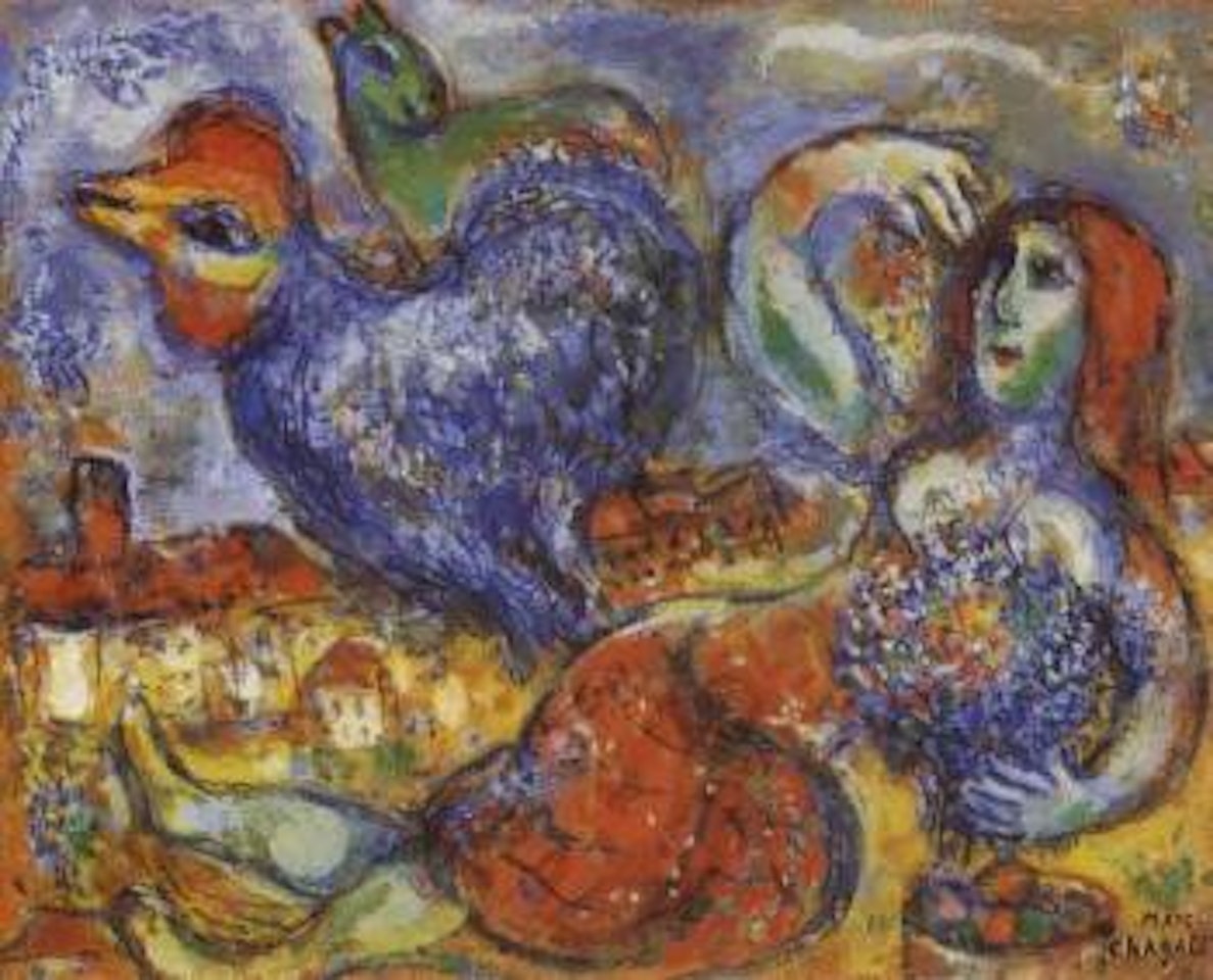 Femme allongee by Marc Chagall