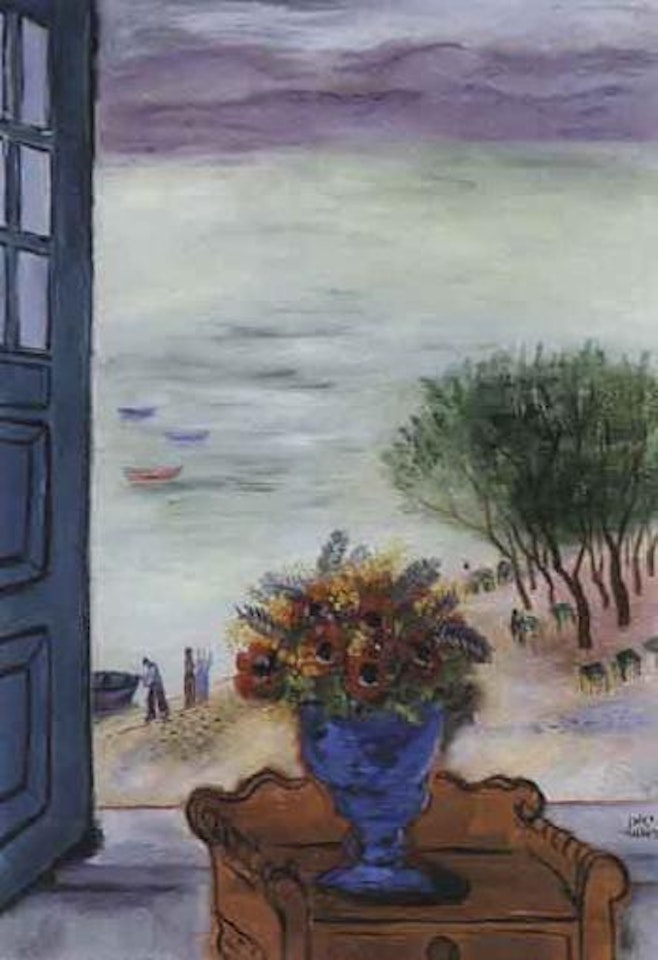 Anemones in Tiberias by Reuven Rubin