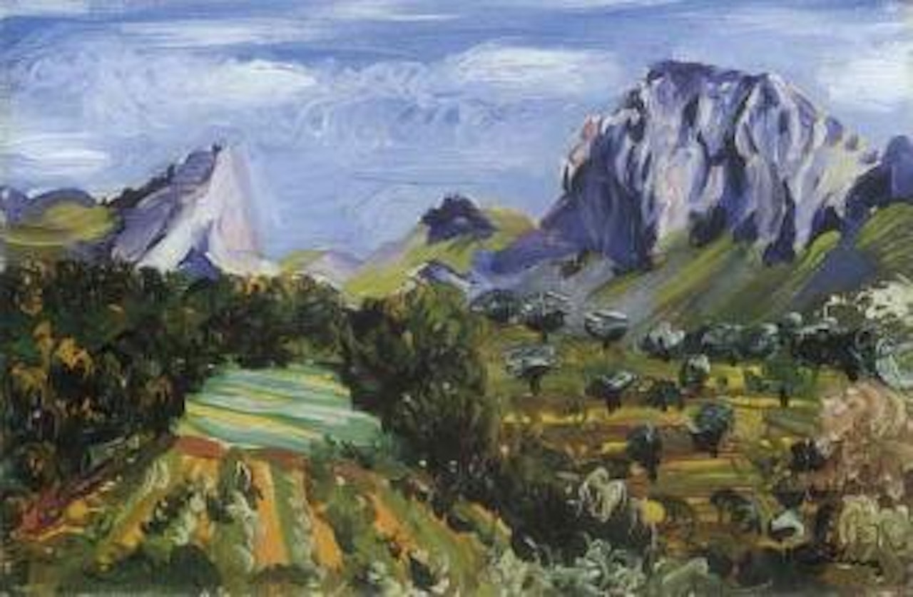 Les rochers bleus by Moïse Kisling