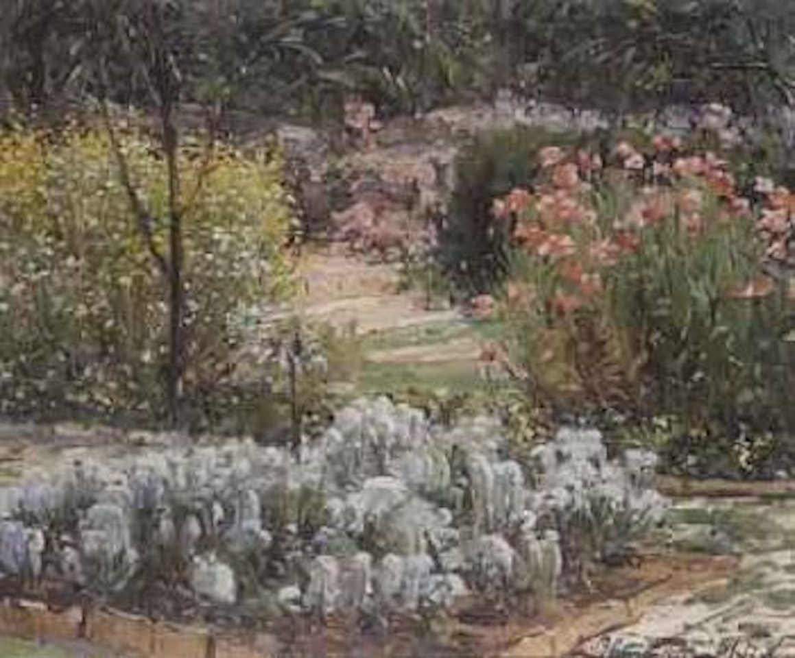 Flower garden by Ludwig Blum