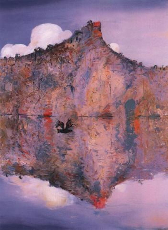 Flight of the black cockatoo, Shoalhaven by Arthur Merric Bloomfield Boyd