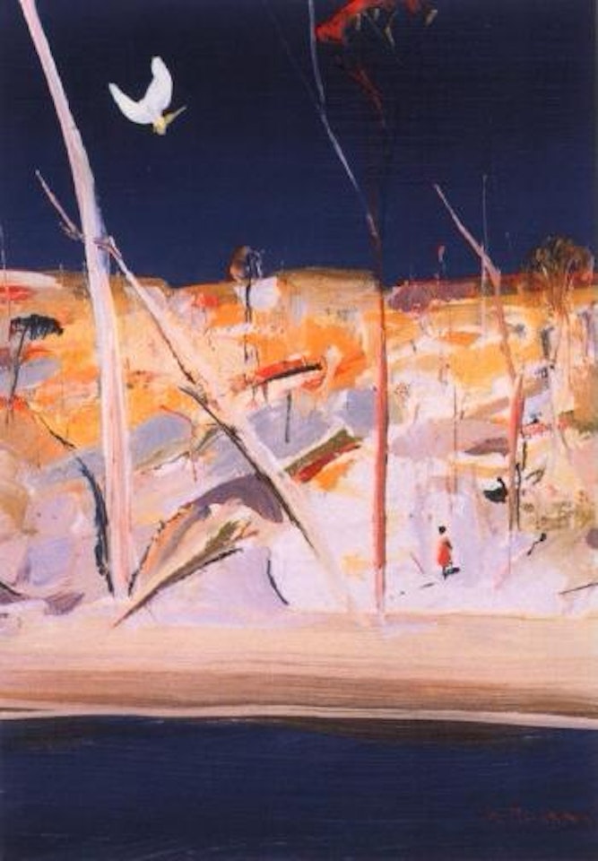 Shoalhaven riverbank with figure by Arthur Merric Bloomfield Boyd